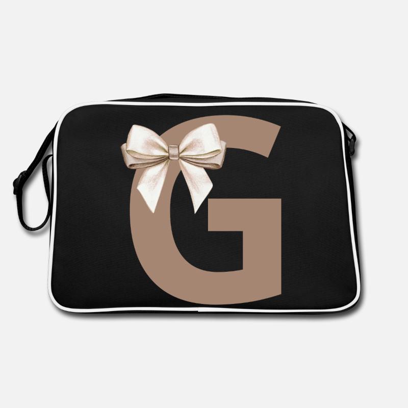 Buchstabe G Knoten Retro Tasche