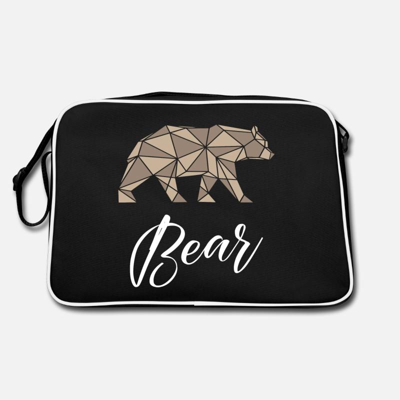 Bear Geometric Retro Tasche