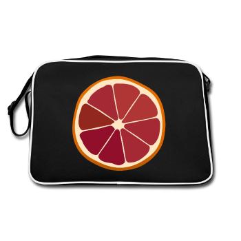 A slice of blood orange - Retro Bag - black/white - Back