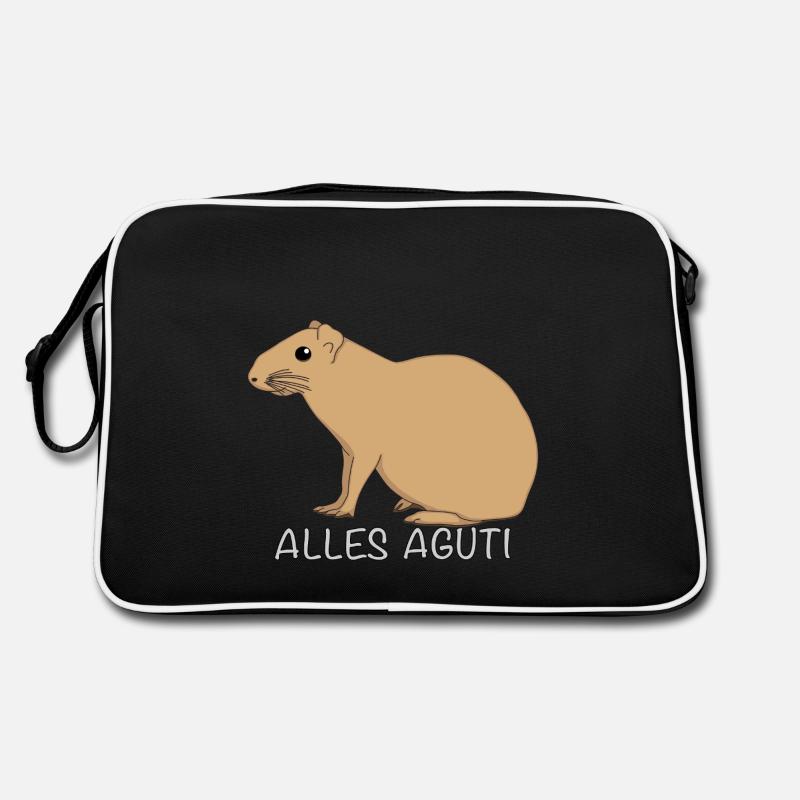 Alles Aguti - Retro Tasche - Schwarz/Weiß