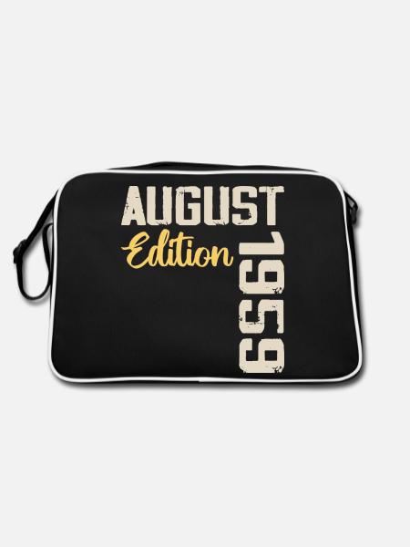 Jubiläum August 1959 - Limitierte Auflage August 1959 - Retro Tasche - Schwarz/Weiß - Hinten