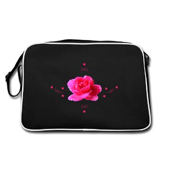 Rose - Sac Retro - noir/blanc - Dos
