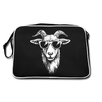 Goat Goat Sunglasses - Retro Bag - black/white - Back