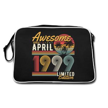 Avril 1999 Vintage Anniversaire Vintage Rétro - Sac Retro - noir/blanc - Dos