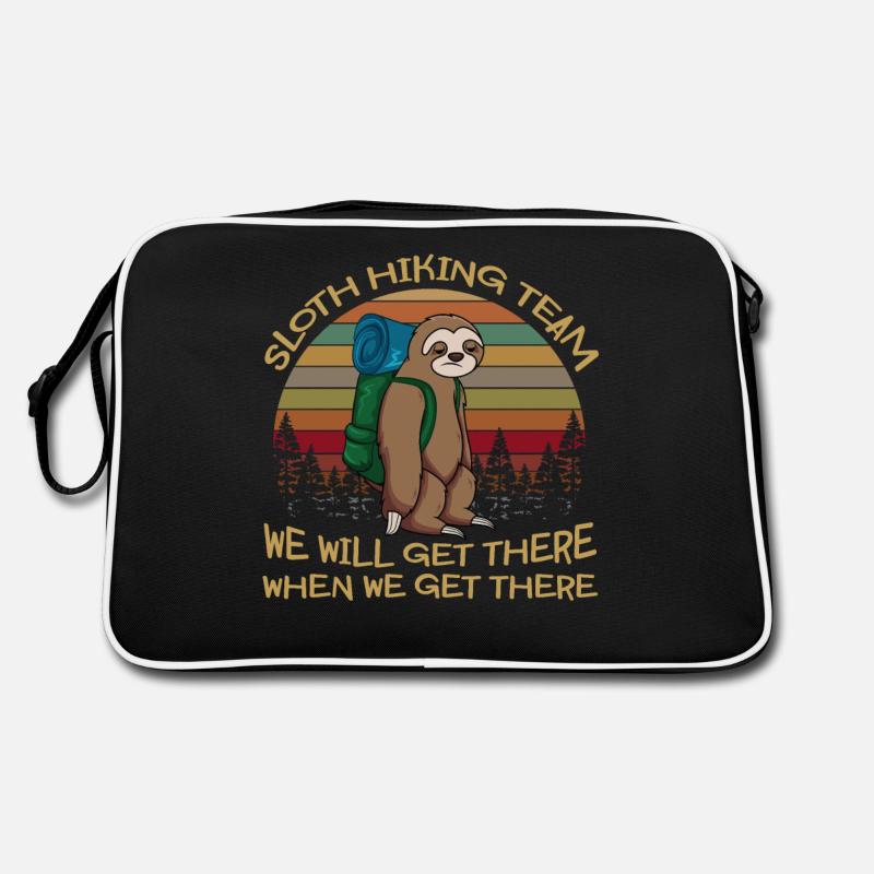 Sloth Hiking Team We Will Get There When We Get Retro Tasche