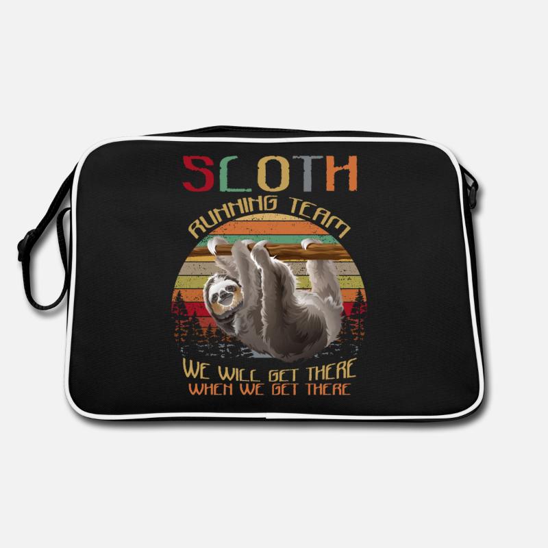 Sloth Running Team Nous y arriverons Funny Sloth Sac Retro