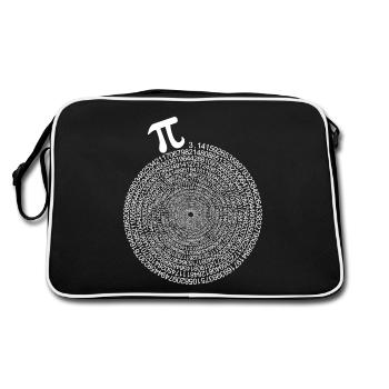 Pi Day Infinity Pi Day - Retro Bag - black/white - Back