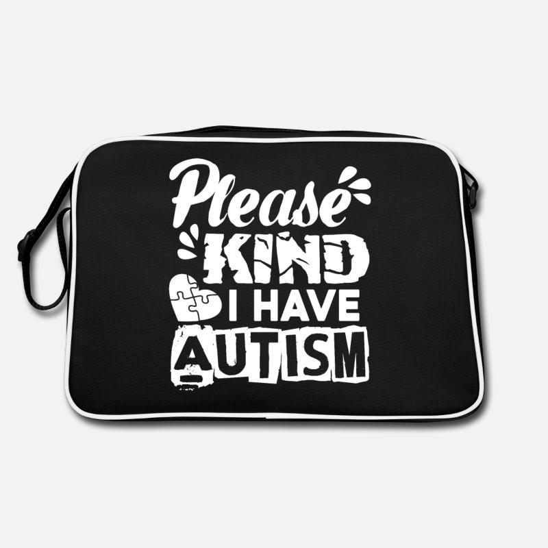 Autismusbewusstsein Ich habe Autismus Retro Tasche