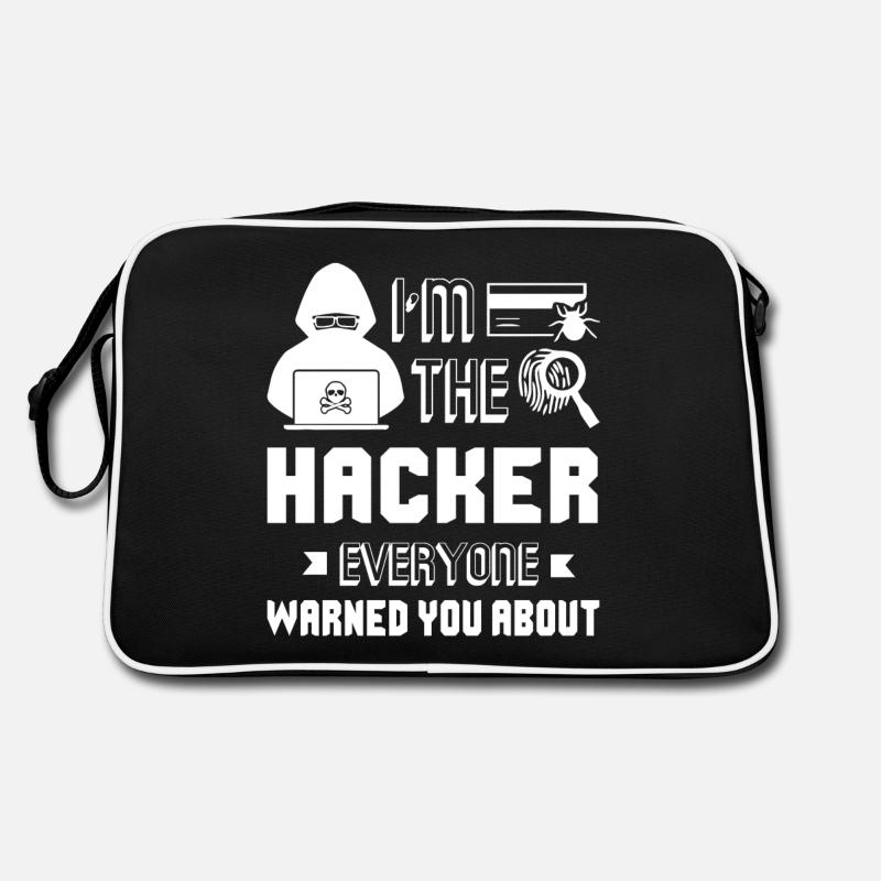 Hacker I'm The Hacker - Retro Bag - black/white