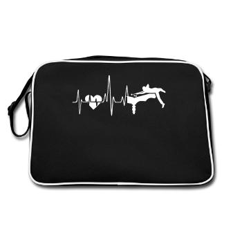 Billiards Billiards Heartbeat - Retro Bag - black/white - Back