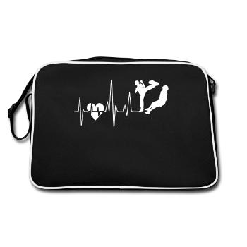 Krav Maga Krav Maga Heartbeat - Sac Retro - noir/blanc - Dos