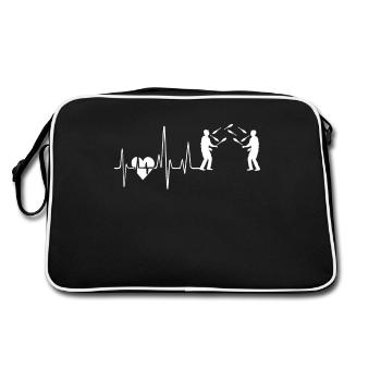 Jonglerie Jongler avec le rythme cardiaque - Sac Retro - noir/blanc - Dos