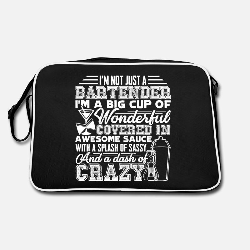Barkeeper Ich bin nicht nur ein Barkeeper Retro Tasche