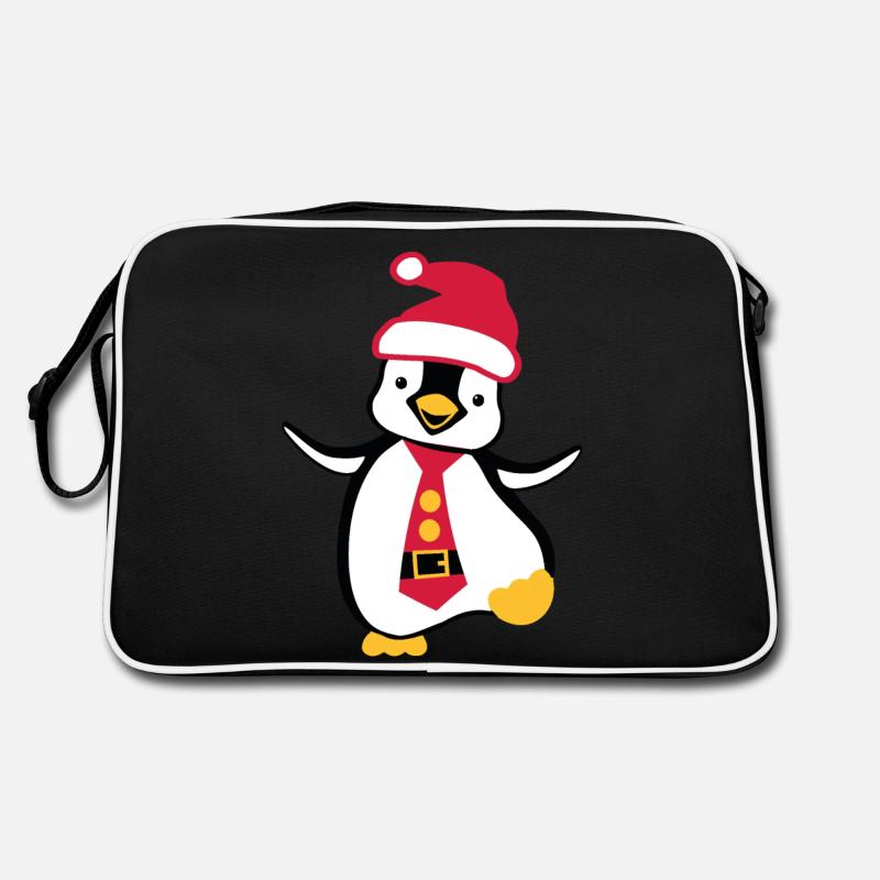 Noël Pingouin - Sac Retro - noir/blanc