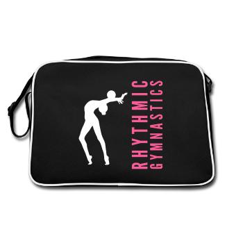 Rhythmic Gymnastics Gymnastik Gymnastin mit Ball - Retro Tasche - Schwarz/Weiß - Hinten