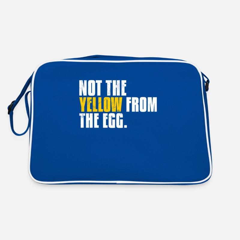 Not The Yellow From The Egg Denglisch Sprichwort Retro Tasche