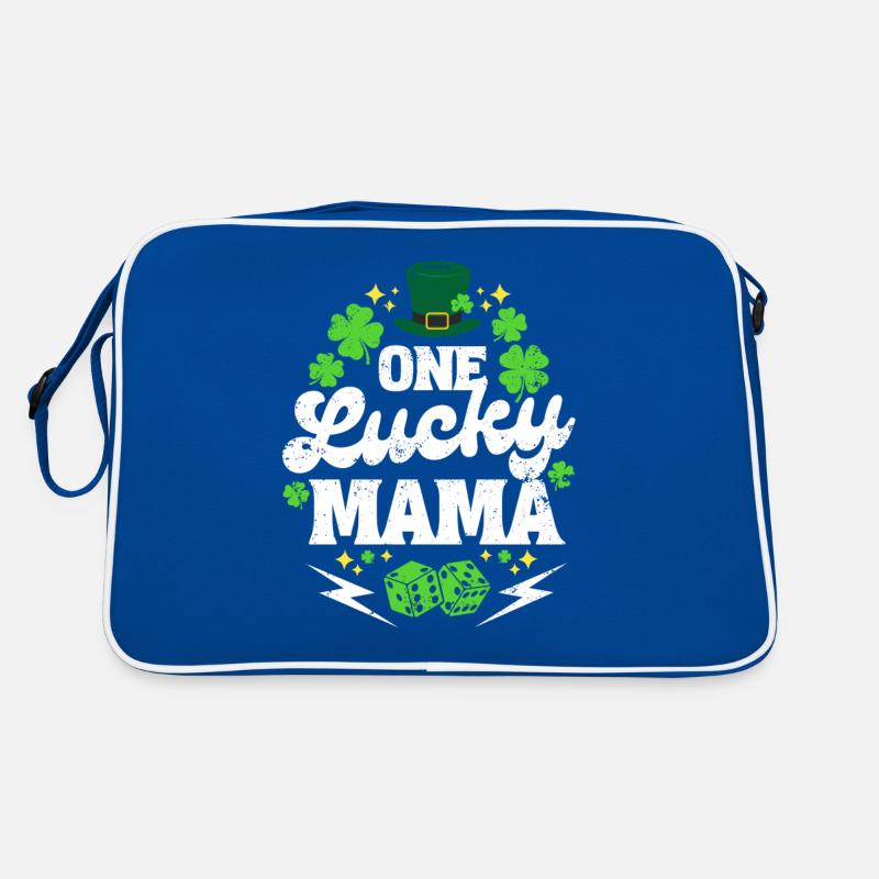 Saint Patrick Eine glückliche Mama Retro Tasche