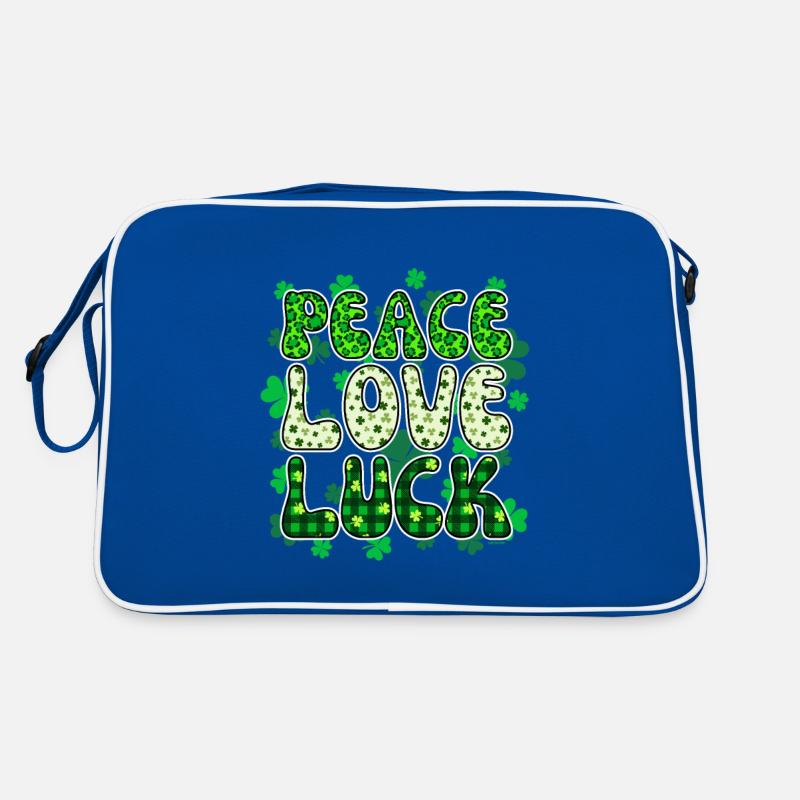 Saint Patrick Frieden Liebe Glück Retro Tasche