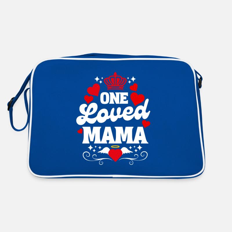 Eine geliebte Mama - Muttertag - Valentinstag Retro Tasche