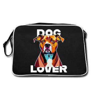 Amant des chiens American Stafford - Sac Retro - noir/blanc - Dos