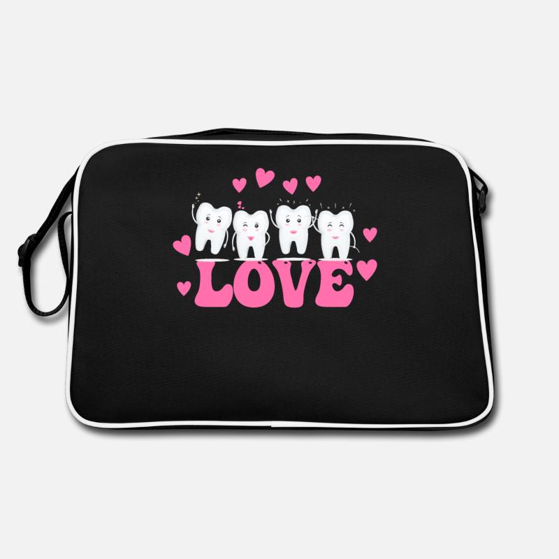 Tg Love Teeth Tooth Dentist Valentines Day Retro Bag