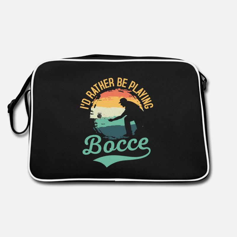 I'd Rather Be Playing Bocce Petangue Team Player Retro Bag