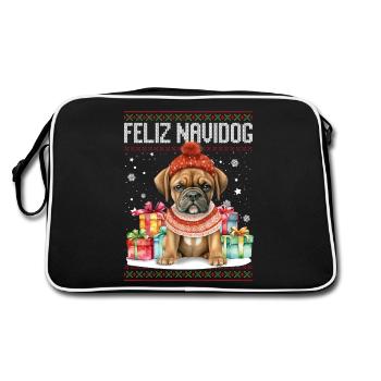 Boxer Feliz Navidog - Feliz Navidad Noël - Sac Retro - noir/blanc - Dos