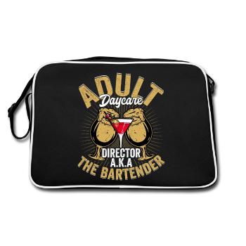 Directeur de Daycar adulte A.K.A The Bartender Barman C - Sac Retro - noir/blanc - Dos