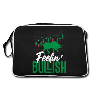 Feelin' Bullish Trader Investisseur Trader Boursier Tradi - Sac Retro - noir/blanc - Dos