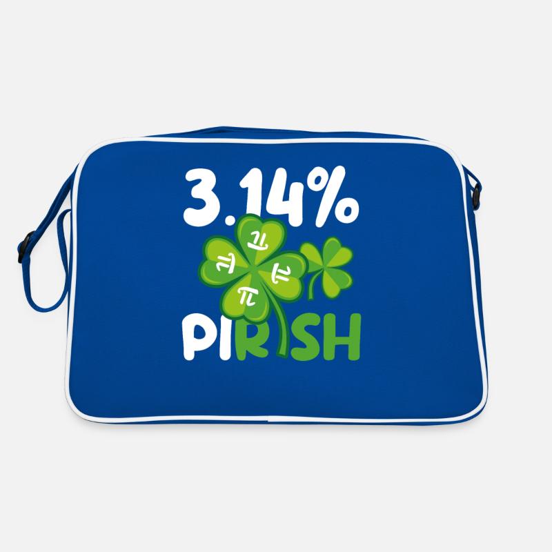 3.14% Pirish Funny St. Patricks Math Geek Pi Day Retro Tasche