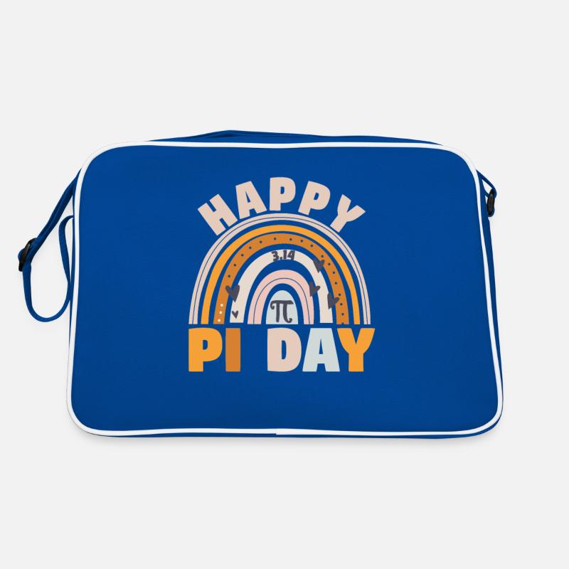 BOHO arc-en-ciel Happy Pi Day 3.14 Math Geek Enseigner Sac Retro