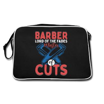 Barber Lord Of The Fades Master of Cuts Haircut Ba - Retro Bag - black/white - Back