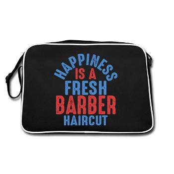 Le bonheur est une coupe de cheveux fraîche de Barbershop Bea - Sac Retro - noir/blanc - Dos