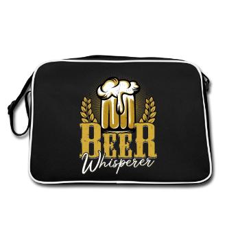 Beer Whisperer Craft Beer Brewer Homebrew - Retro Bag - black/white - Back