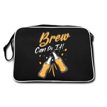 Brew Can Do It! Homebrew Brewer Craft Beer - Retro Bag - black/white - Back