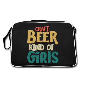 Craft Beer Kind Of Girl Brew Brewer Homebrew - Retro Bag - black/white - Back