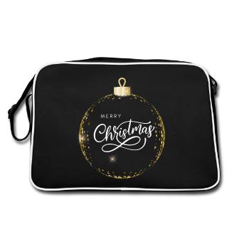 Merry Christmas Deco | XMAS - Retro Bag - black/white - Back