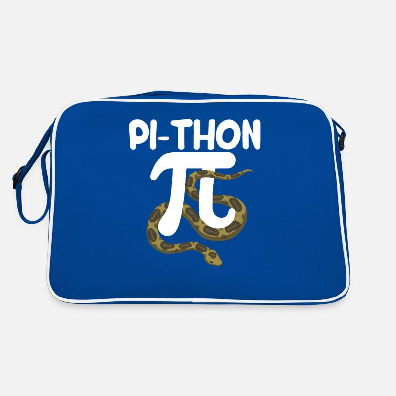 Pi-Thon Lustiger Pi-Tag Python Schlange Mathematik Retro Tasche