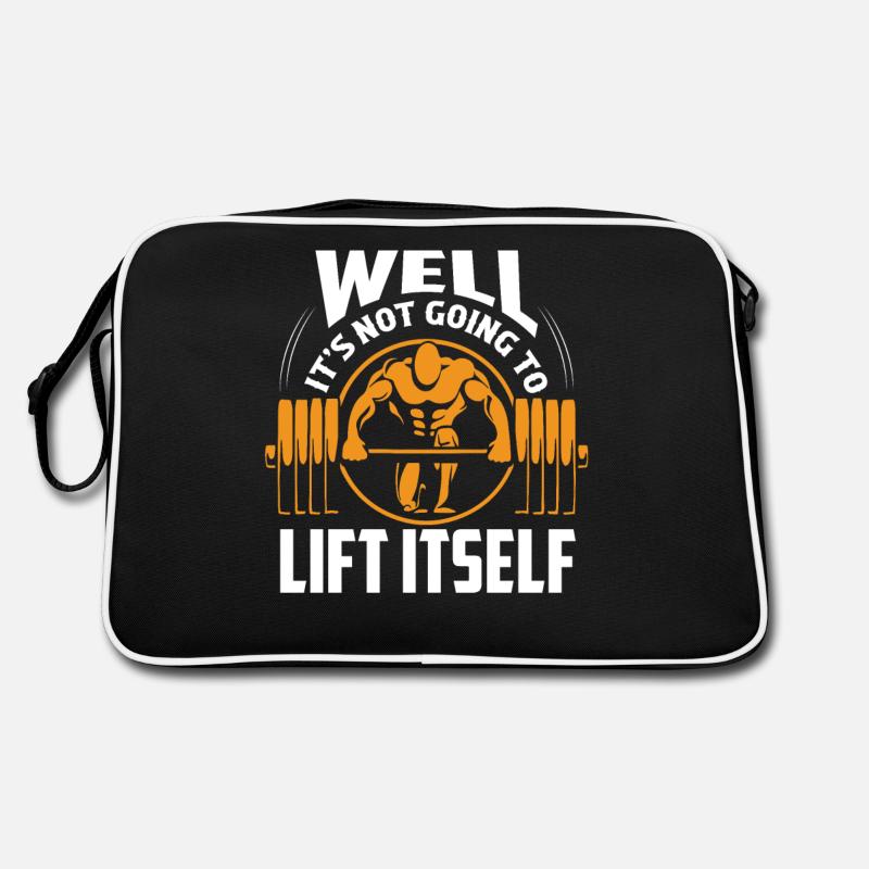 Well It's Not Going To Lift Itself Weight Lifting Retro Bag