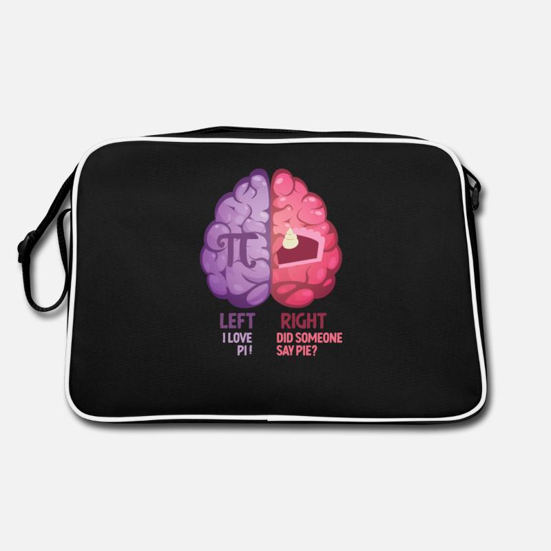 Links Ich liebe den Pi-Tag Rechts Sagte jemand Pie Retro Tasche