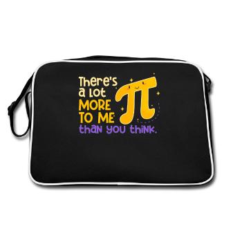Funny Pi Day Nerd Math Geek 3.14 There's Still - Retro Bag - black/white - Back