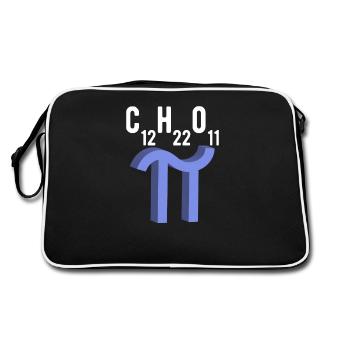 Funny Pi Day Sugar Symbol Formula Math - Retro Bag - black/white - Back