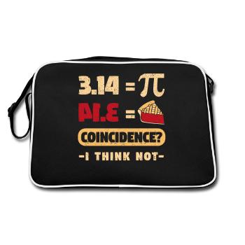 Pi est égal à la journée du gâteau célébrée du 3 au 14 mars 14 - Sac Retro - noir/blanc - Dos
