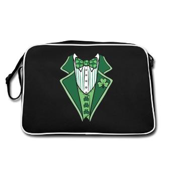 Smoking irlandais drôle de la Saint-Patrick - Sac Retro - noir/blanc - Dos