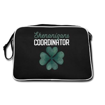 Shenanigans Koordinator Lustige St. Patrick's Day - Retro Tasche - Schwarz/Weiß - Hinten