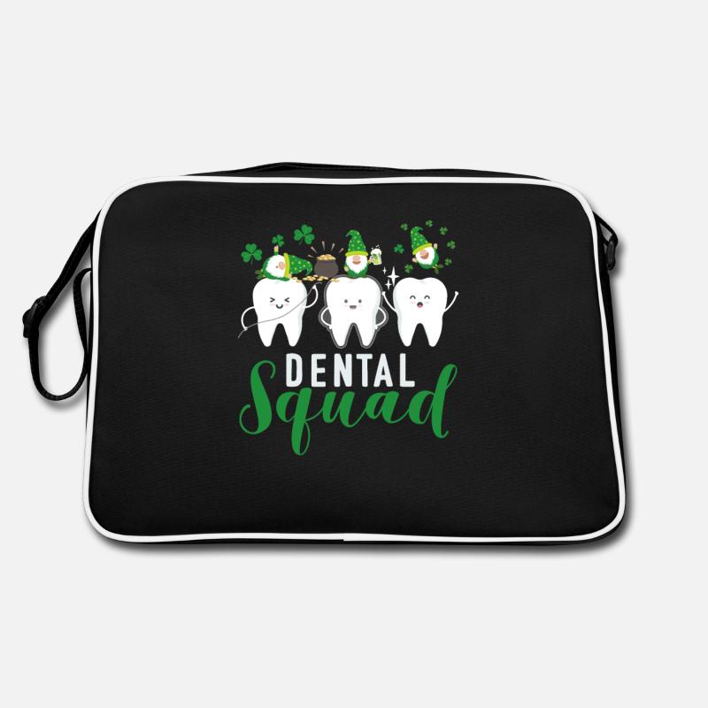 Dental Squad Tooth Cute Gnome Saint Patricks Retro Bag