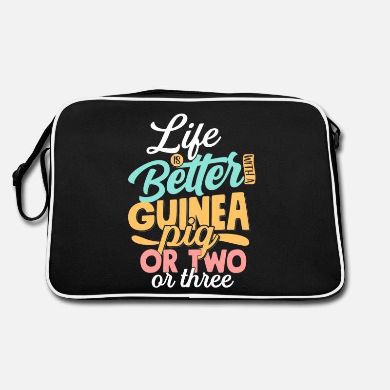 Life Is Better With A Guinea Pig Or Two Or Three C Retro Bag