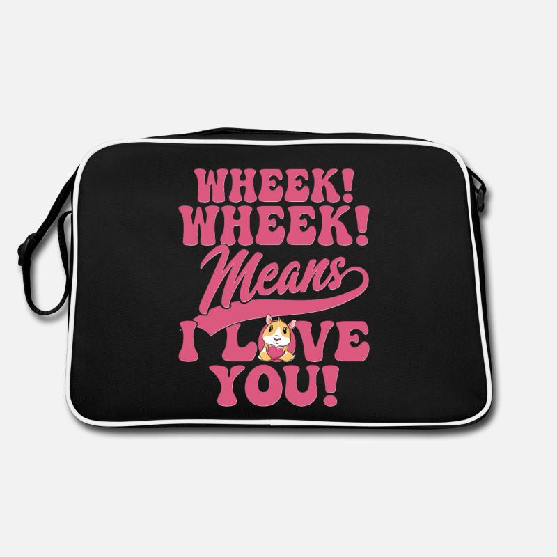 Ouf ! Ouf ! C’est dire que je t’aime ! Cavy amant Guniea Sac Retro