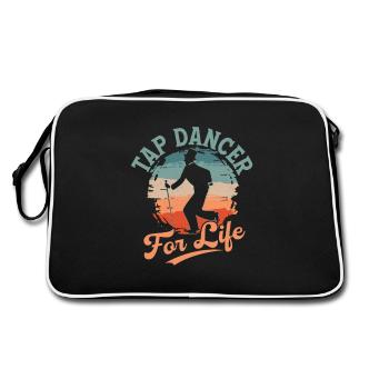 Tap Dancer For Life Tap Dancing Tap Dance - Retro Tasche - Schwarz/Weiß - Hinten