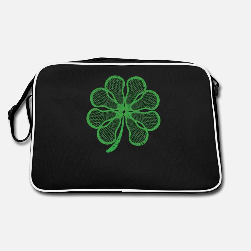 Lacrosse Kleeblatt Kleeblatt Lustig St Patricks Retro Tasche